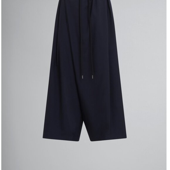 MARNI 2021 Navy Wool Suiting Karate Pant in IT36 - Picture 6 of 6